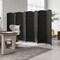 8-Panel Folding Room Divider with Hand-Woven Texture and Solid Wood Frame